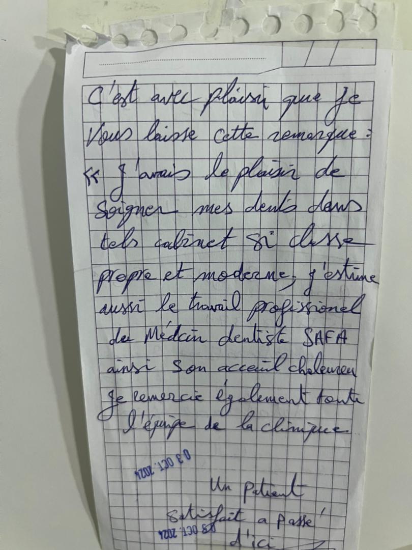 Témoignage patient